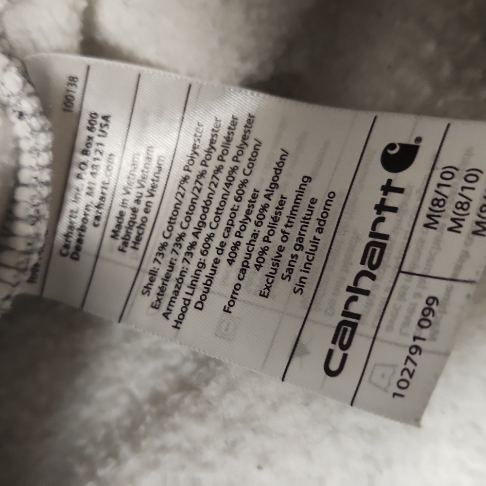Carhartt Youth M 8-10 Relaxed Fit Hoodie - Picture 12 of 12